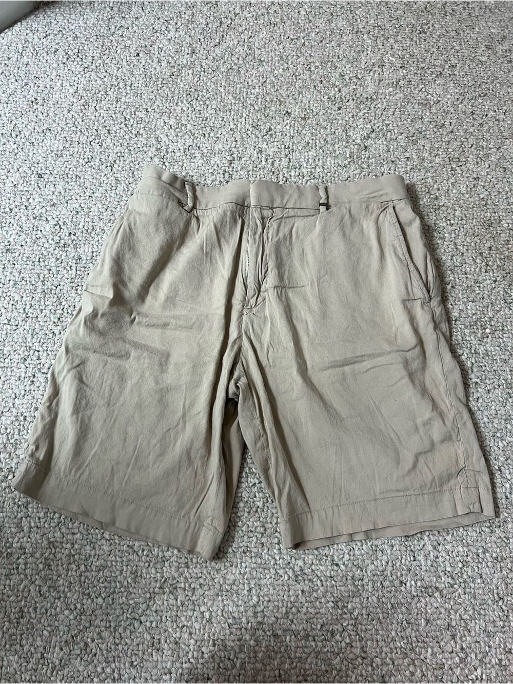 Ted Baker London Men's Beige Flat-Front Shorts